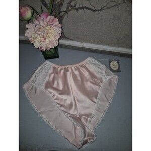Rare CHRISTIAN DIOR Nwt Vintage TROTTER Pink LACE UNDERWEAR Panties S
